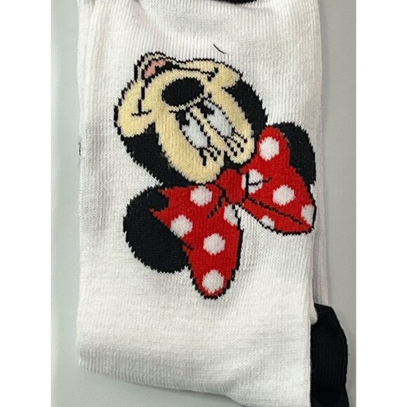 Disney Minnie Mouse Socks Womens Funny Novelty Cartoon Crew Gift - Picture 4 of 4
